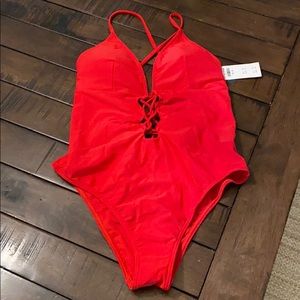 Abercrombie & Fitch Swimsuit - Medium, Red